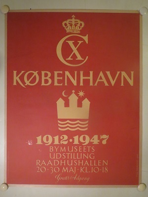 C X KØBENHAVN 1912-1947 - org vintage poster